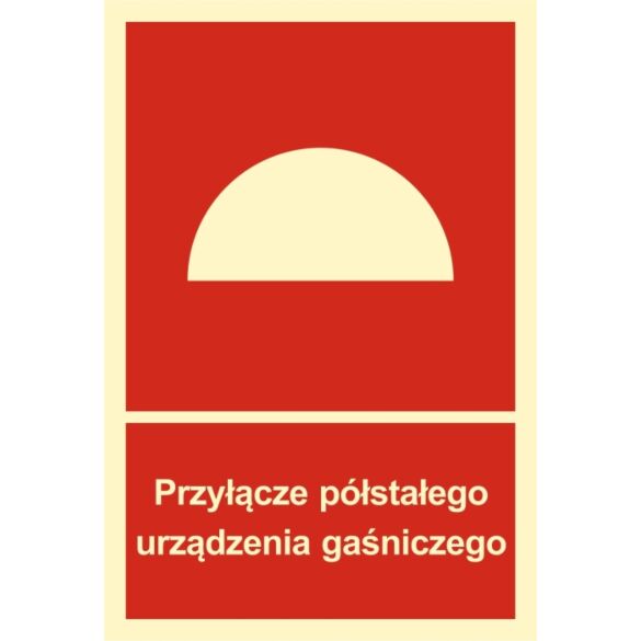 Znak "Przyłącze półstałego urządzenia gaśniczego" BB004