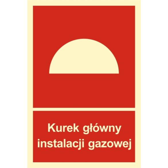 Znak "Kurek główny instalacji gazowej" BB005