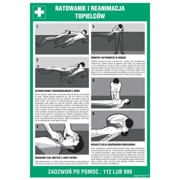 Instrukcja ratowania i reanimowania topielców - DD004