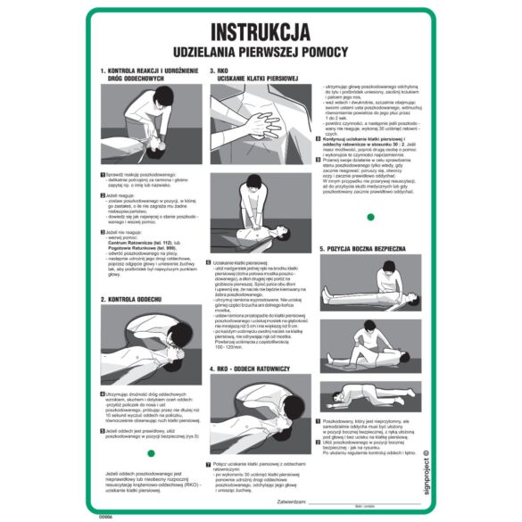 Instrukcja BHP udzielania pierwszej pomocy - DD006