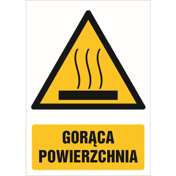 Znak "Gorąca powierzchnia" GF030