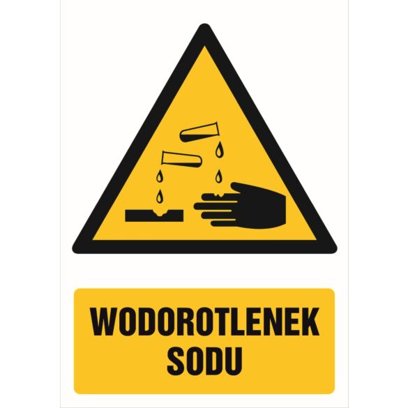 Znak ''Wodorotlenek sodu'' GF061