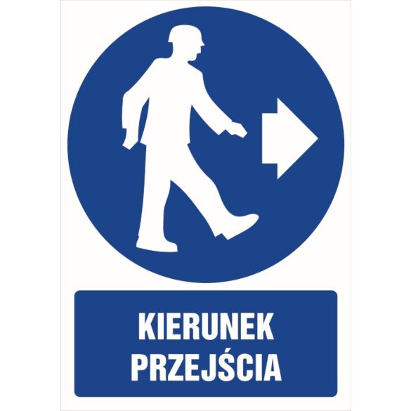 Znak "Kierunek przejścia"