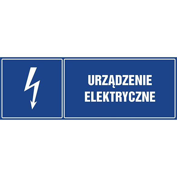 Znak "Urządzenie elektryczne"