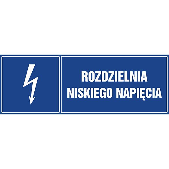 Znak "Rozdzielnia niskiego napięcia"