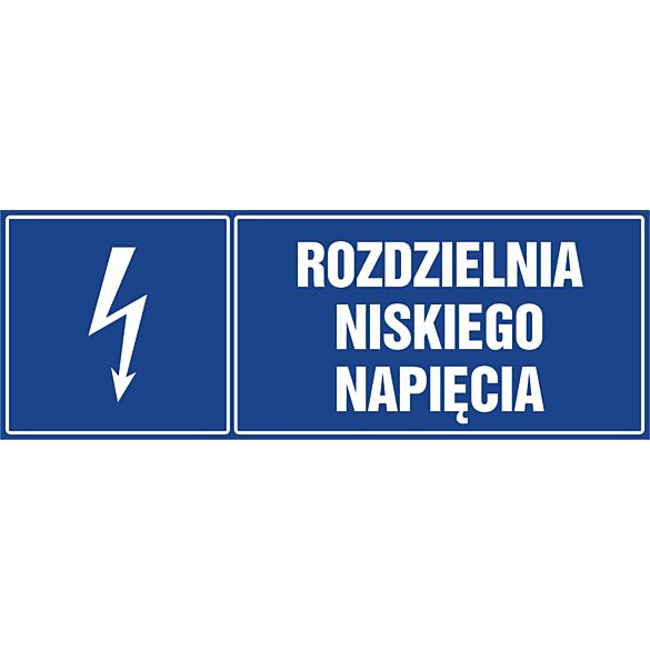 Znak "Rozdzielnia niskiego napięcia"