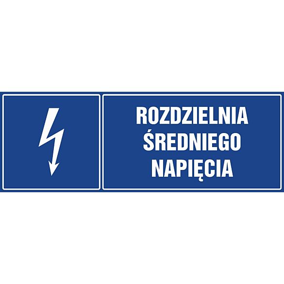 Znak "Rozdzielnia średniego napięcia"