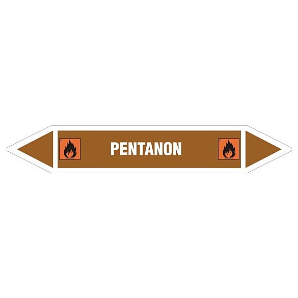 Znak JF320 - "PENTANON" - arkusz 5 naklejek - 22,5x4cm; folia