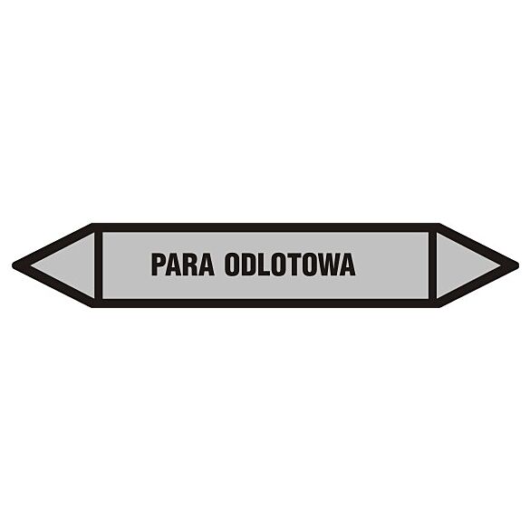 Znak JF308 - "PARA ODLOTOWA" - arkusz 16 naklejek - 14x2,5cm; folia