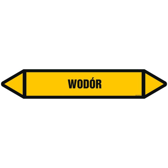 Znak JF514 - "WODÓR" - arkusz 2 naklejek - 56,3x10cm; folia