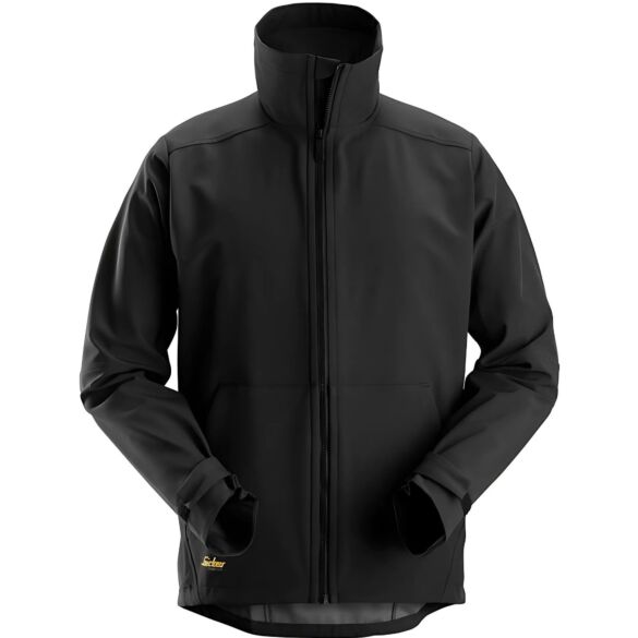 Kurtka Snickers softshell wiatroszczelna AllroundWork 1205-0400- czarny - przód