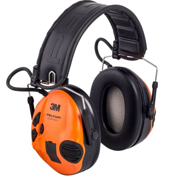 Nauszniki ochronne 3M PELTOR SportTac - pomarańczowo-zielone