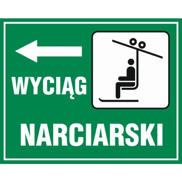 Tablica "Wyciąg narciarski"