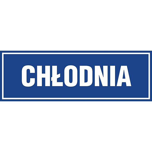 Znak "Chłodnia" PA039