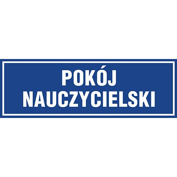 Znak "Pokój nauczycielski" PA151