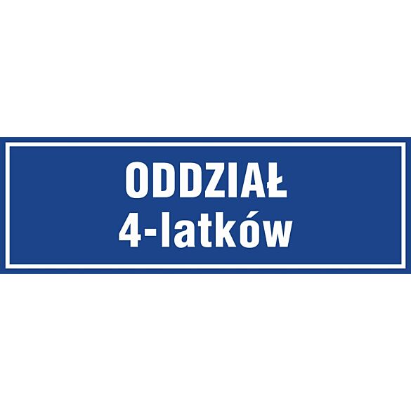 Znak "Oddział 4-latków" PA184