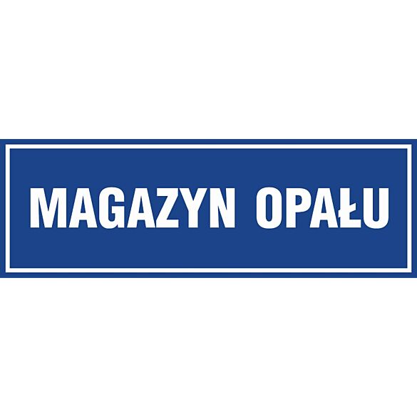 Znak "Magazyn opału" PA356