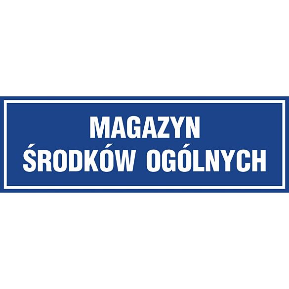 Znak "Magazyn środków ogólnych" PA374