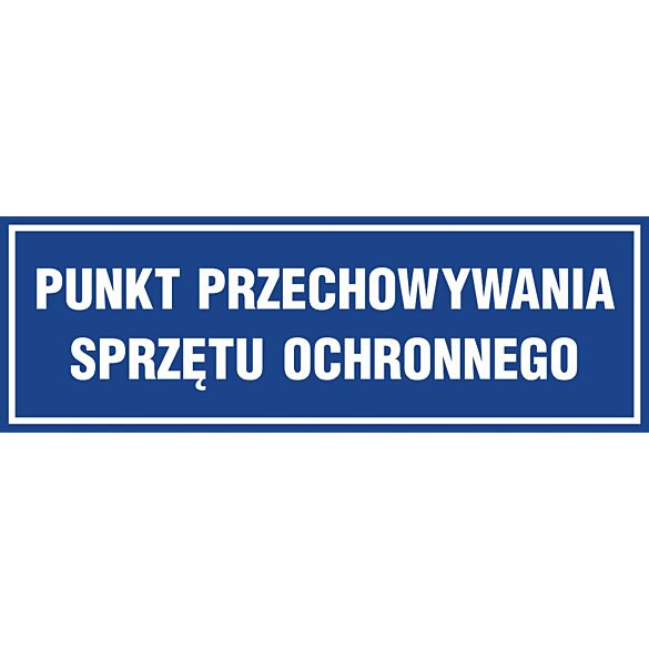 Znak "Punkt przechowywania sprzętu ochronnego" PA381