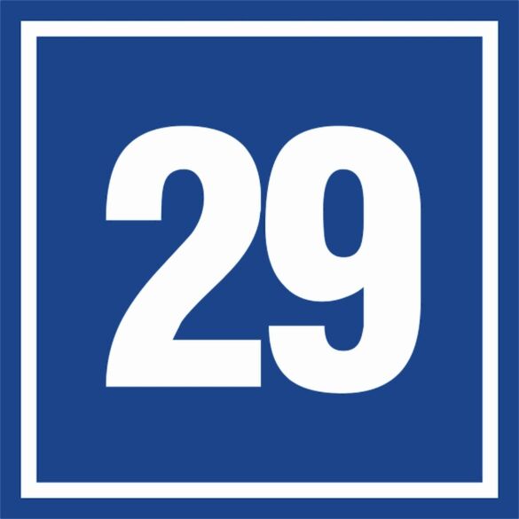 Znak "Cyfra 29" PA429