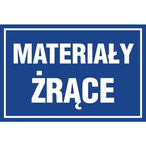Znak "Materiały żrące" PA529