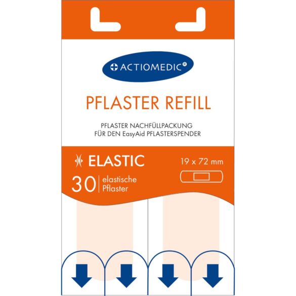 Plastry elastyczne Actiomedic 19 x 72 mm - przód