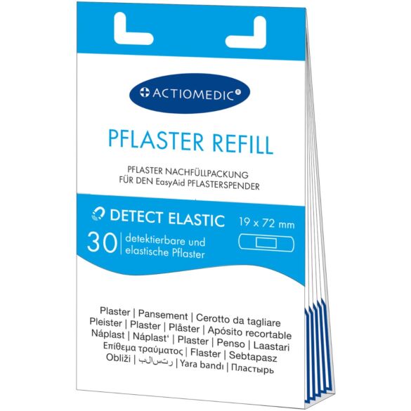 Plastry wodoodporne DETECT AQUATIC 19 x 72 mm ACTIOMEDIC - bok