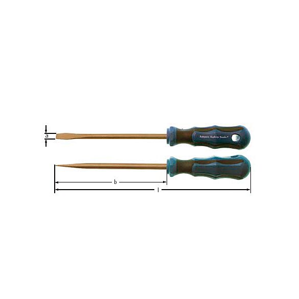 Śrubokręt płaski AMPCO GF0815