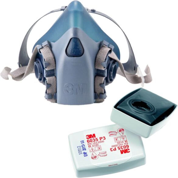 Półmaska 3M 7503 (roz. L) z filtrem P3 6035 (2 szt.)