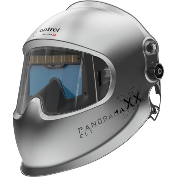 Przyłbica spawalnicza OPTREL Panoramaxx CLT srebrna z nagłowiem IsoFit® - srebrna