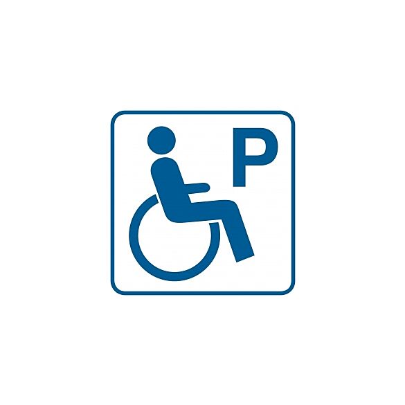 Piktogram RA073 - "Parking dla inwalidów" - 15x15cm; płyta 1mm
