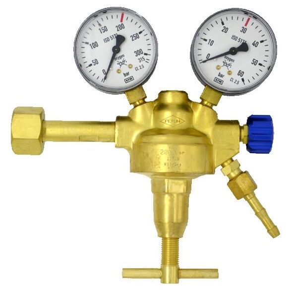 Reduktor butlowy jednostopniowy z zaworkiem PERUN RBT-3-z Tlen