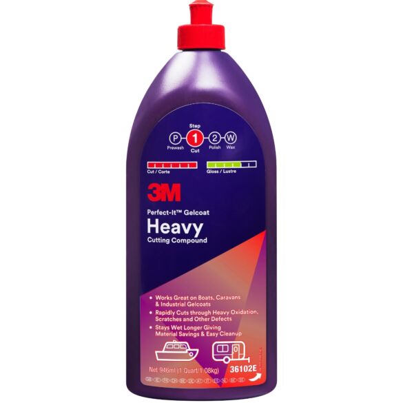Środek polerski do żelkotu 3M Perfect-It - grubościerny - 946 ml