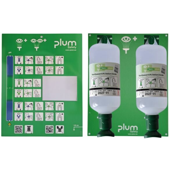 Stacja PLUM EYE WASH otwarta - 2 x 1000ml