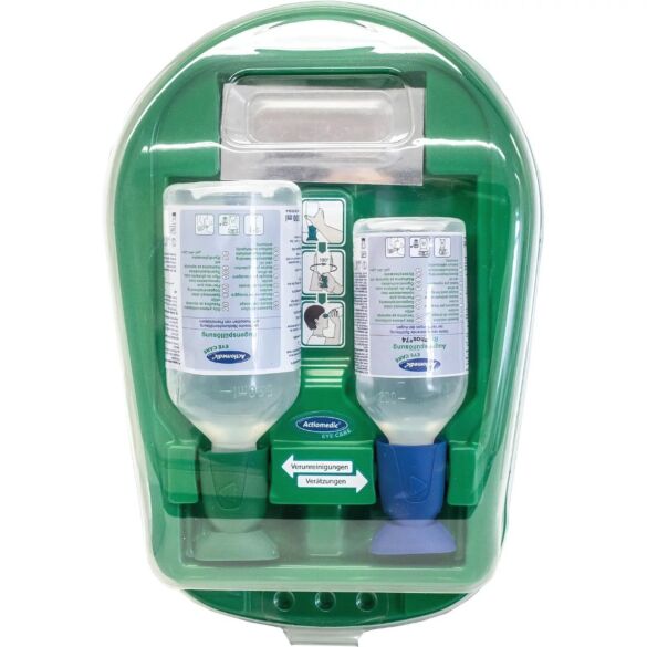 Stacje do płukania oczu Medidrop II 1 x 500 ml 1 x 250 ml BioPhos74 - przód