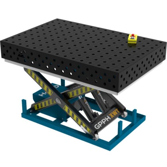 Stół spawalniczy GPPH XWT PRO 1500 x 1000 mm z hydraulicznym systemem podnoszenia