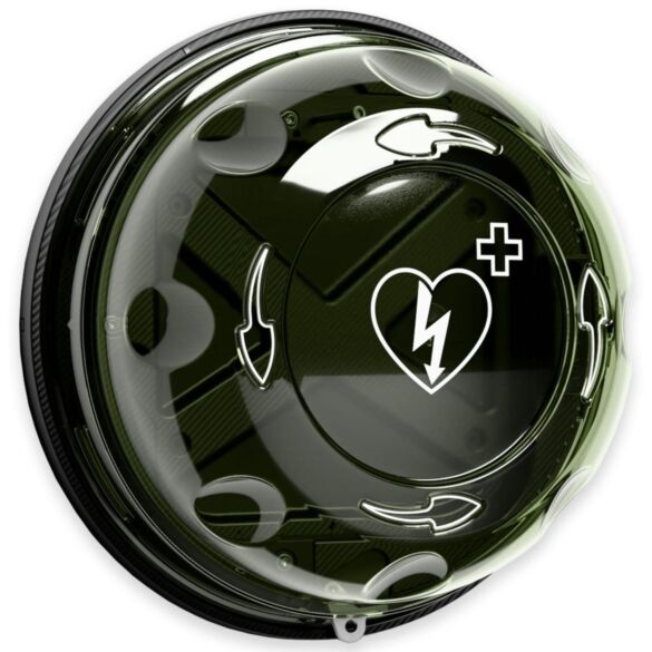 Szafka ROTAID wewnętrzna z alarmem - Solid Plus Transparent Green Alarm