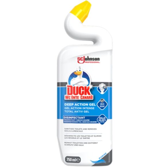Żel do czyszczenia i dezynfekcji toalet DUCK Deep Action Gel Marine - świeży zapach - 750 ml